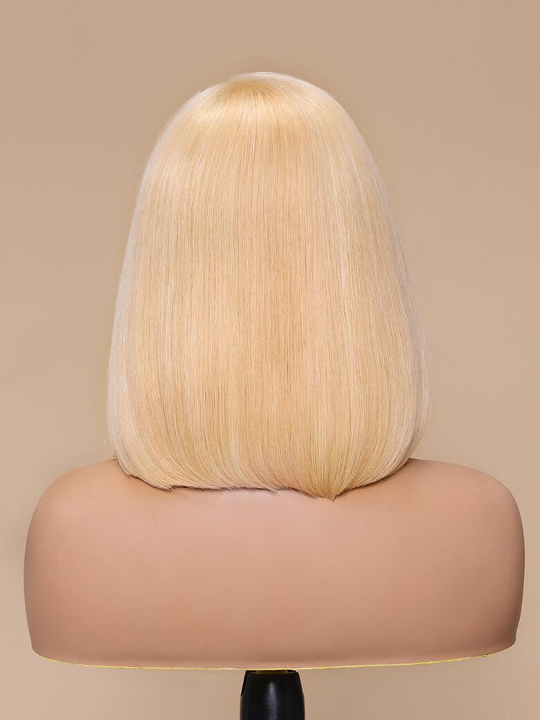 ANGELINA- 12" OPEN CAP LACE STRAIGHT HUMAN HAIR WIG