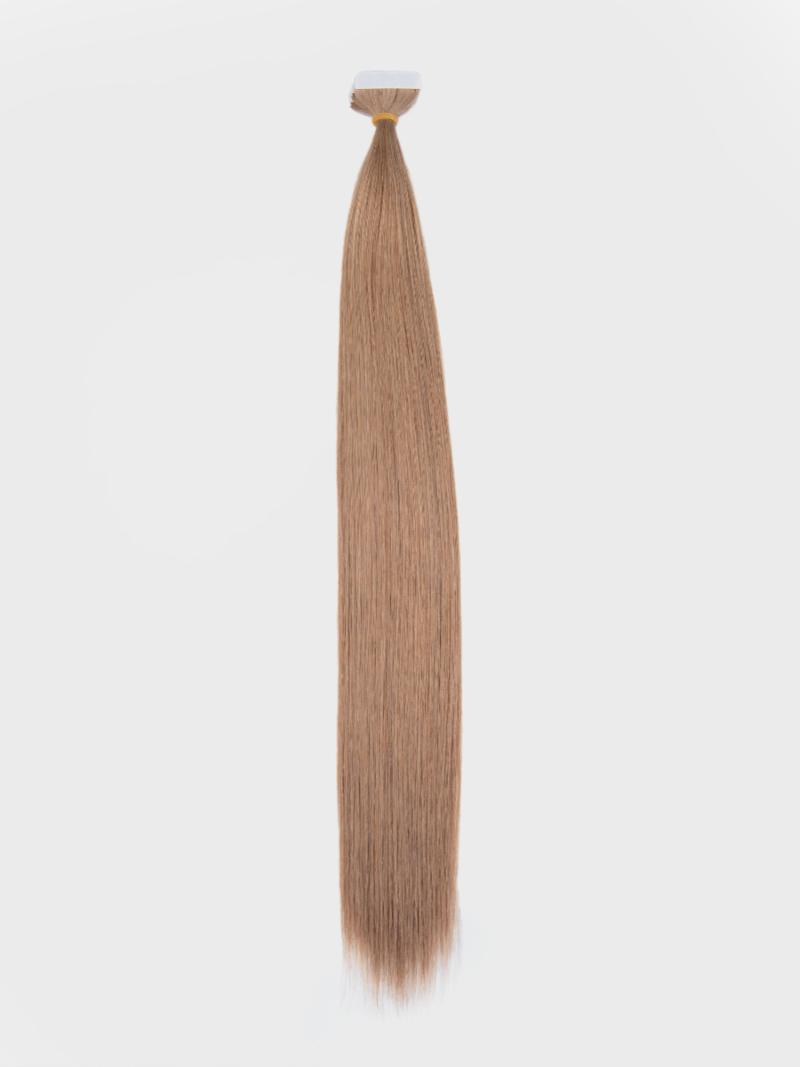 Ash Brown Human Hair Tape In Extension