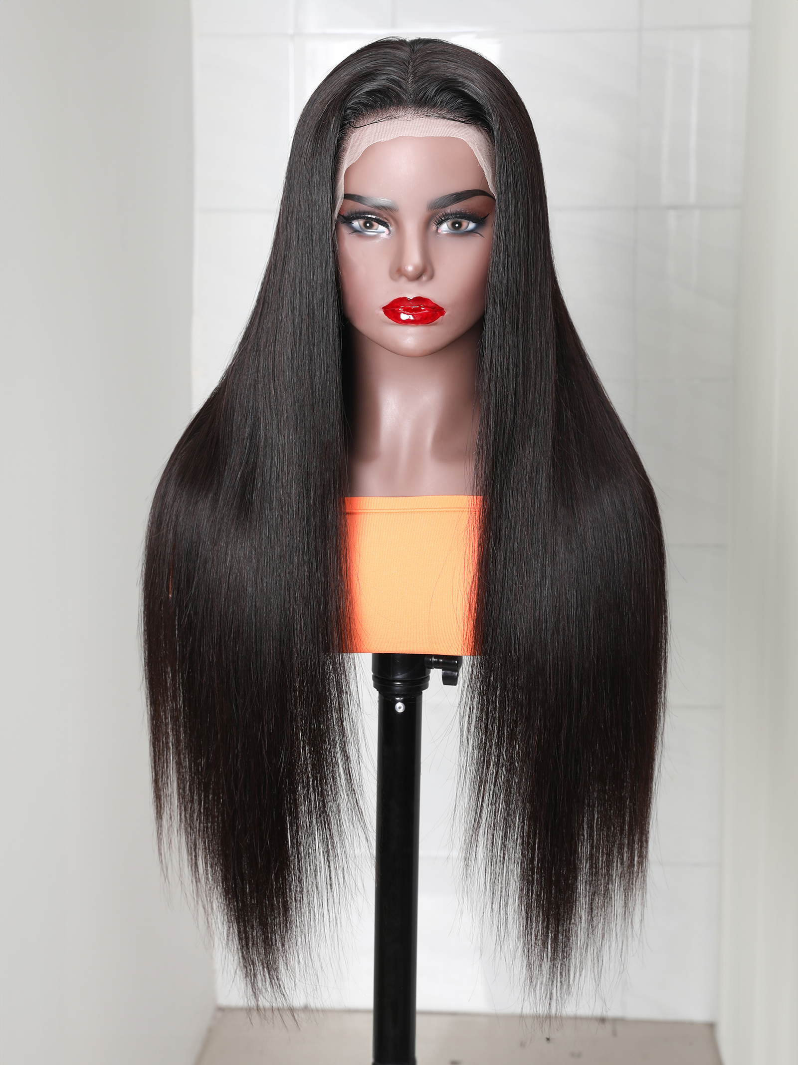 Glueless 13x4 HD Lace Front Straight Human Hair Wigs 250% Density