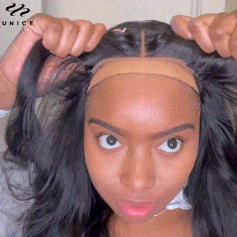 Glueless Body Wave Wig 6x4.5 Put On And Go Pre-cut Lace Closure Wig Breathable Cap One Step Install Natural Black