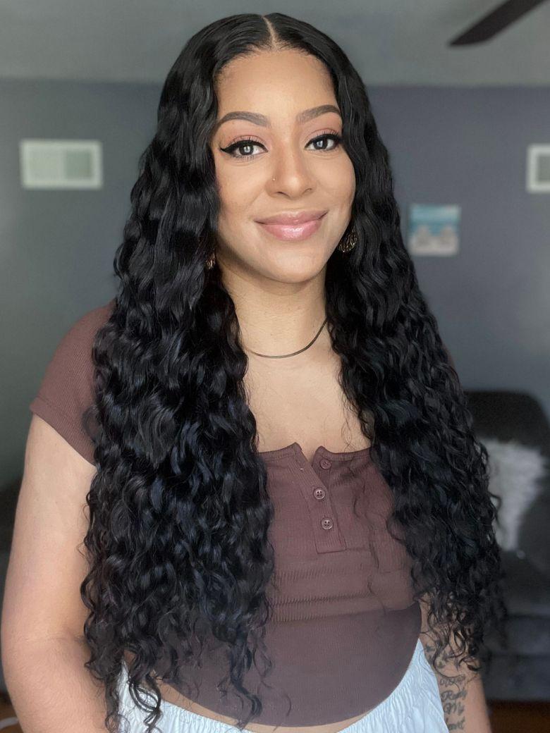 Natural Wave Texture Human Hair 3Pcs Bundles