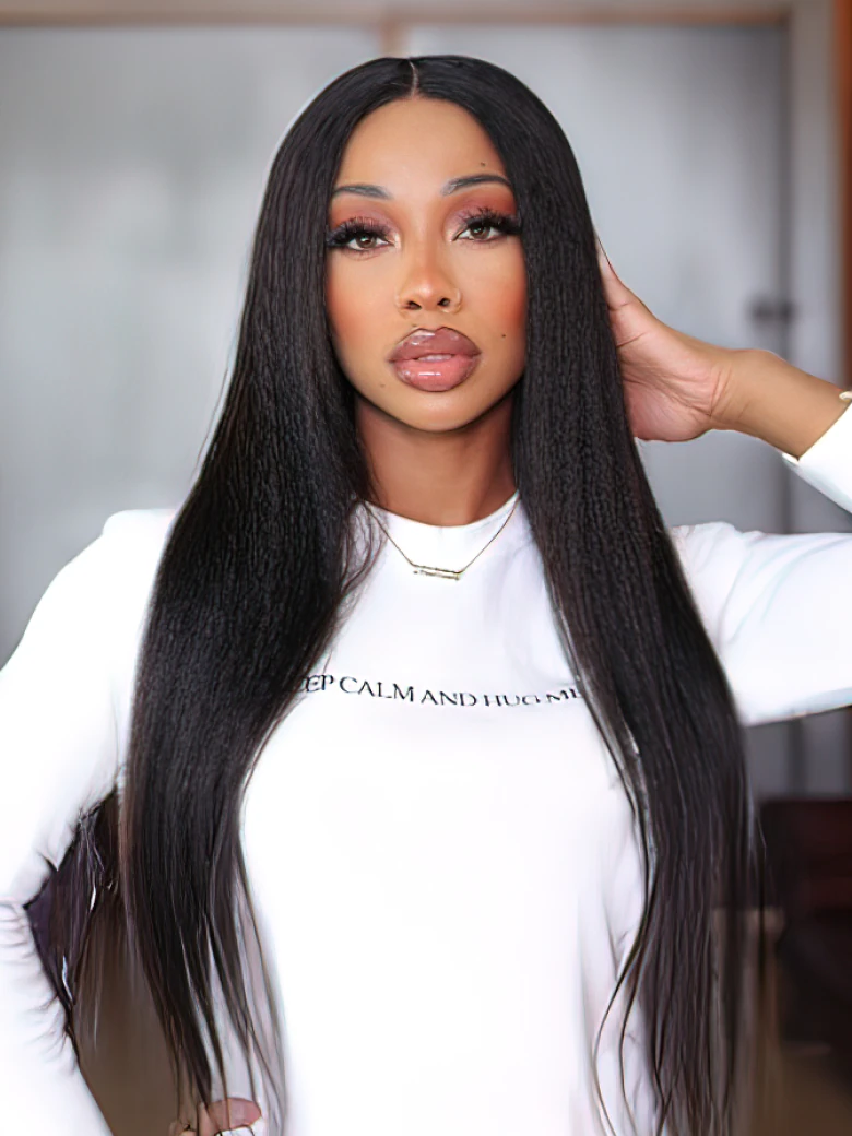 Straight Full Lace Human Hair Wigs 150% Density Remy Hair Wig