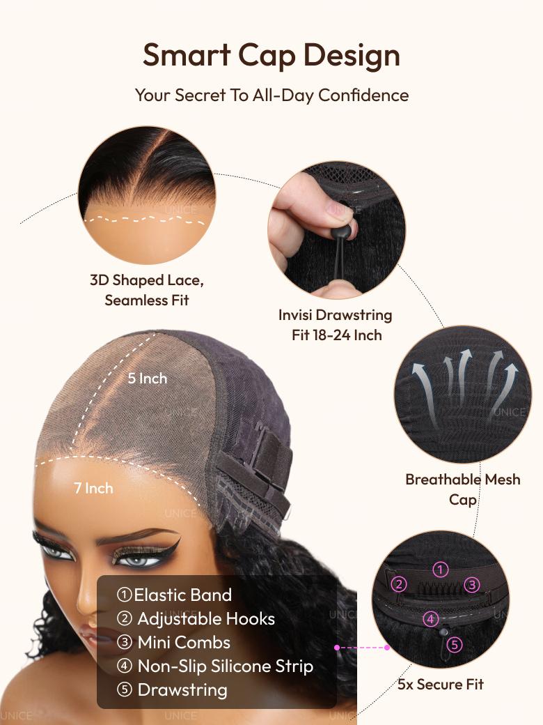 7x5 Bye-Bye Knots? Wig Glueless Lace Sunset Curls for Reddish Brown Drawstring Wig With Bleached Knots