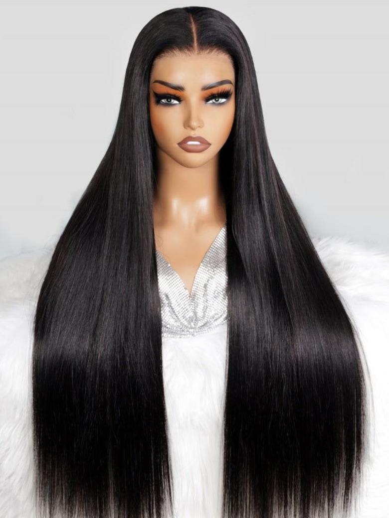 13x4 HD Lace Frontal Straight Human Hair Invisible Lace Wigs 150% Density