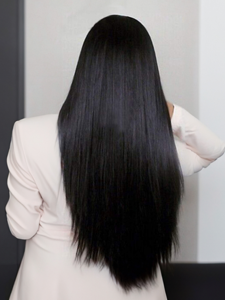 Hair 3 Bundles Straight Human Hair With 13x4 Lace Frontal
