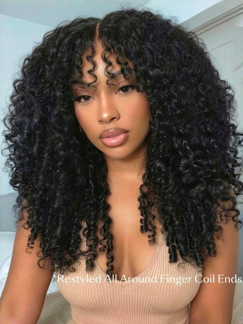 Bye-Bye Knots 7x5 Lace Water Wave Wig With Twist Out Ends