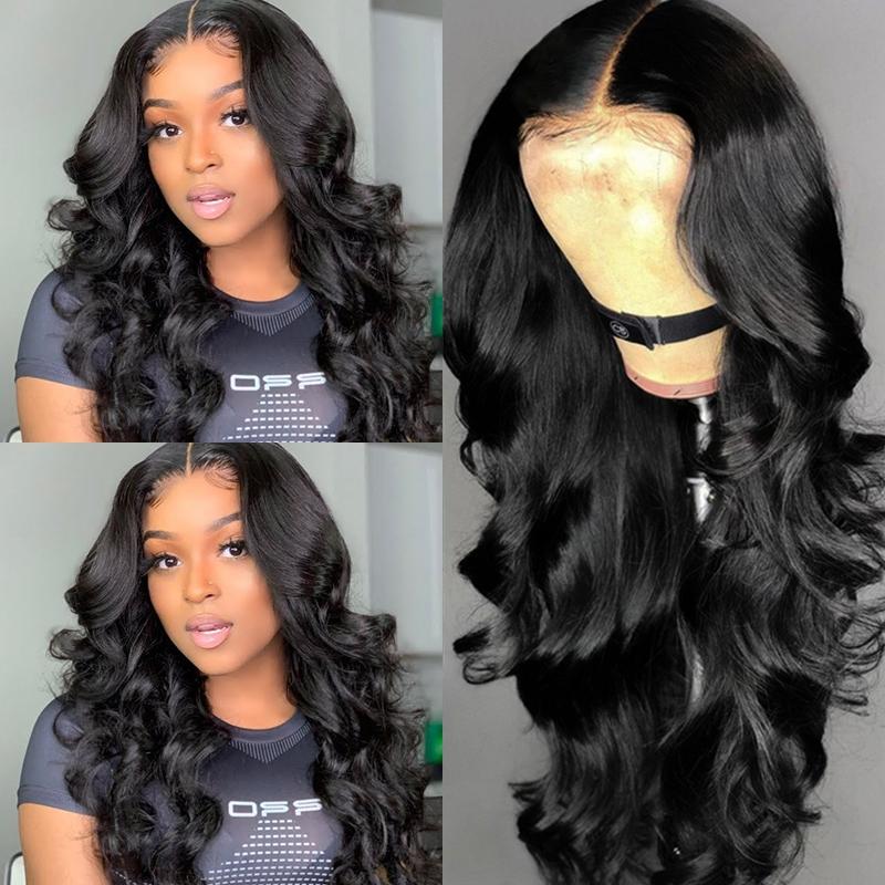 Body Wave T Lace Front Wig 150% Density Deep Part Lace Wigs