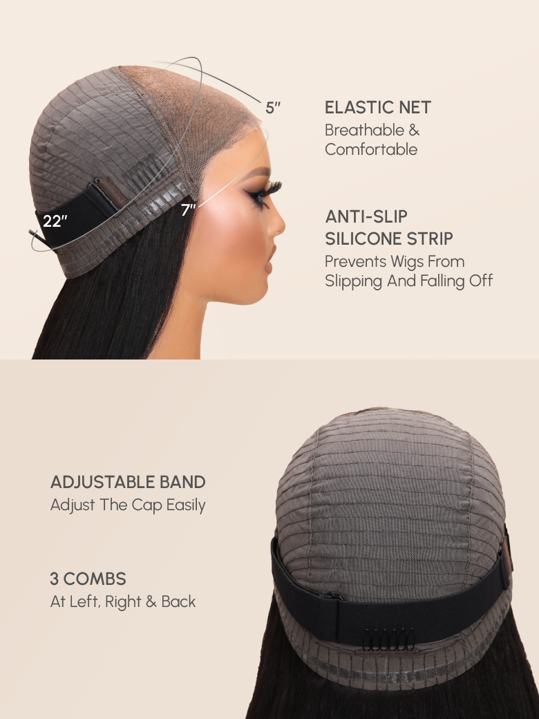Putngo 7x5 Glueless Lace Wig Water Wave Invisible Knots Wig