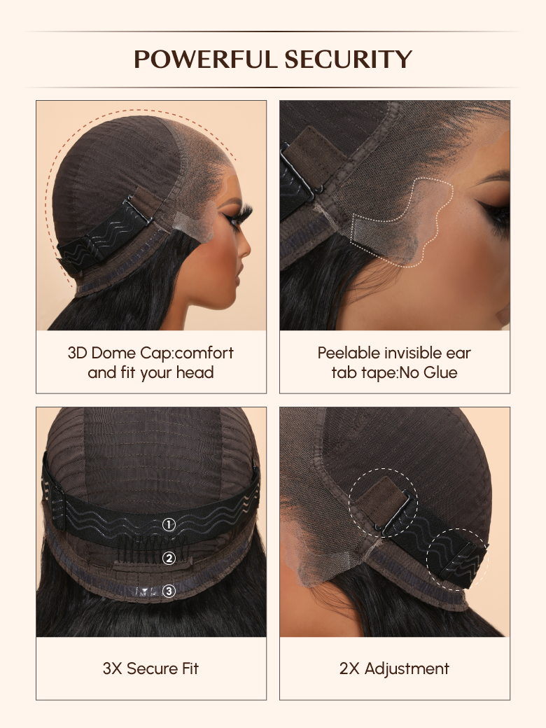 13x4 Lace Frontal Auburn Brown Jerry Curly Pre-Everything Wig