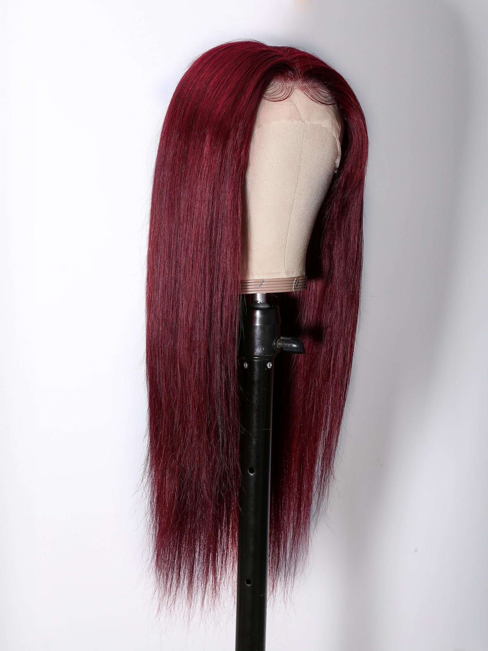 Invisible HD Lace Frontal Dark 99J Burgundy Straight 13x4 Lace Front Wigs for Women
