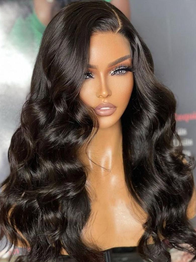 Put On And Go Glueless Lace Wig 250% Thick Density Body Wave & Water Wave Wig