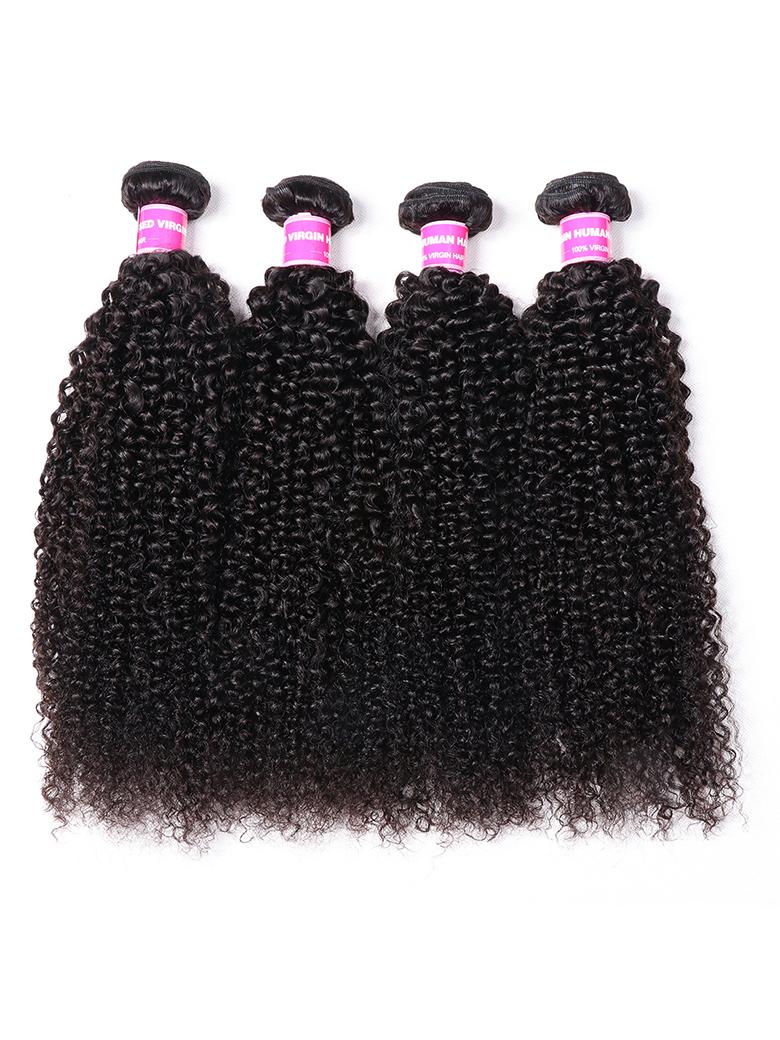 Hair 4 Bundles Kinky Curly Unprocessed Virgin Hair