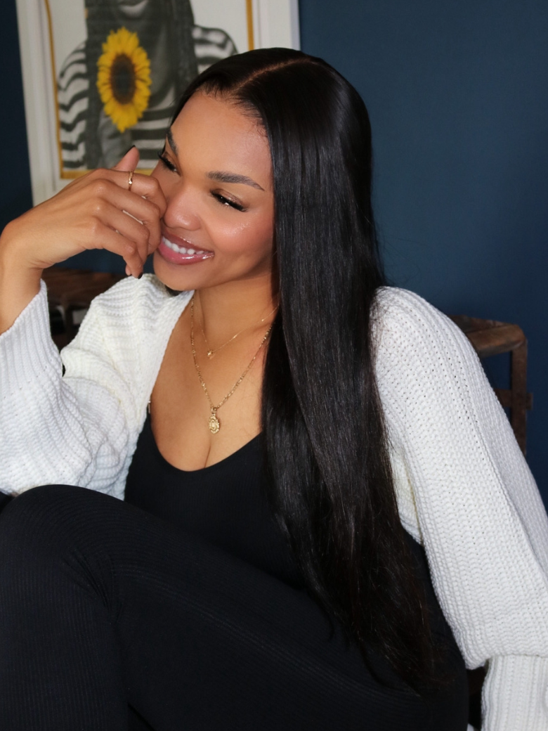 Put On And Go Pre Cut Lace 6x4.5 / 5x5 Transparent Lace Straight Black Quick & Easy Glueless Air Wig