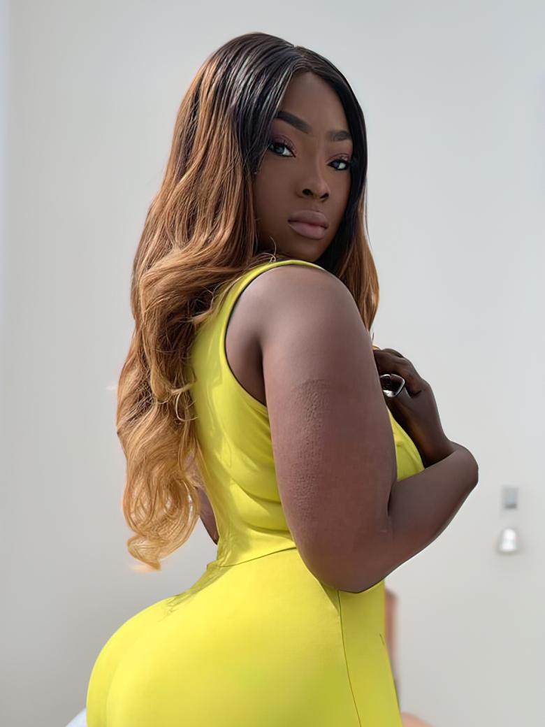 Ombre Color 1B/4/27 Body Wave Sew In 3 Bundles with Closure