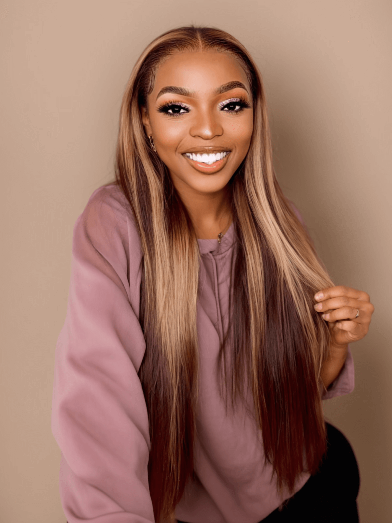 Blonde Highlight Piano Color Silky Straight Hair 3 Bundles Deal