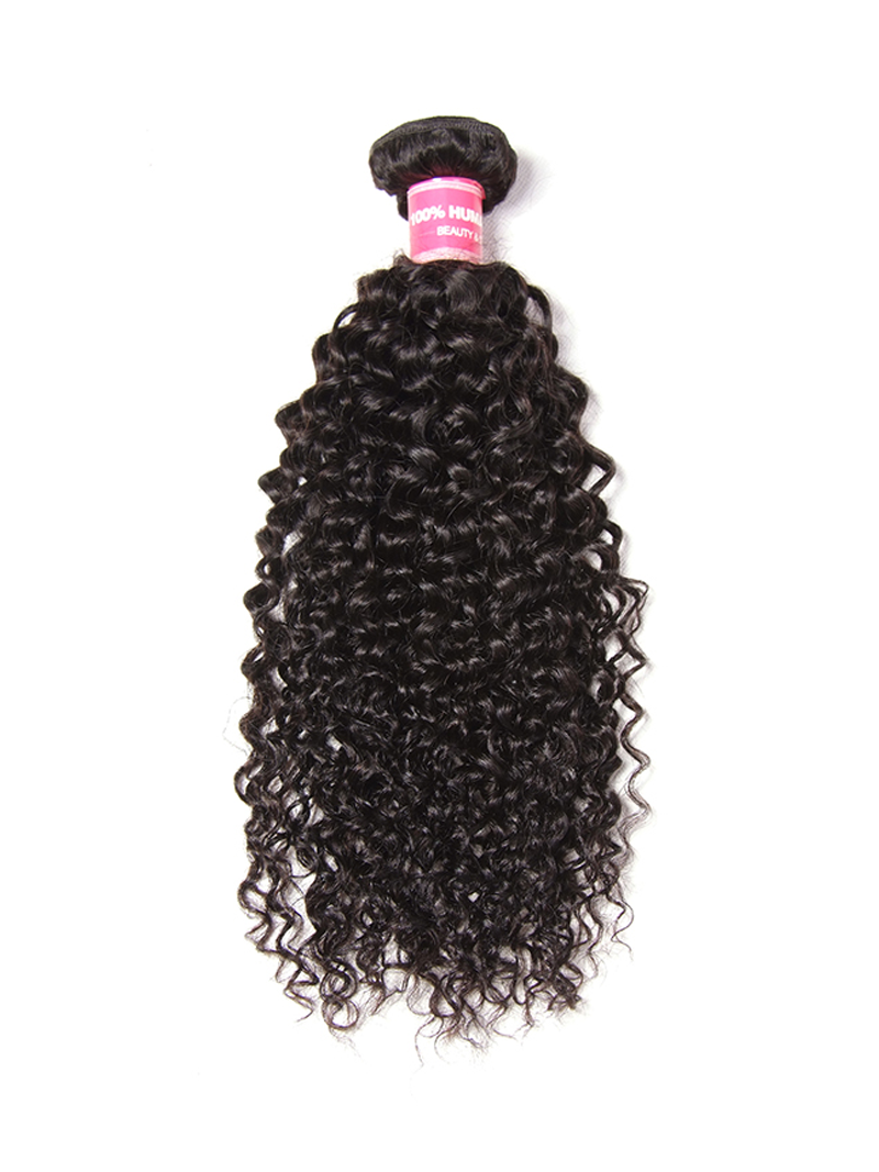 Hair Icenu Series 1 Piece Jerry Curly Human Virgin Hair Weaving