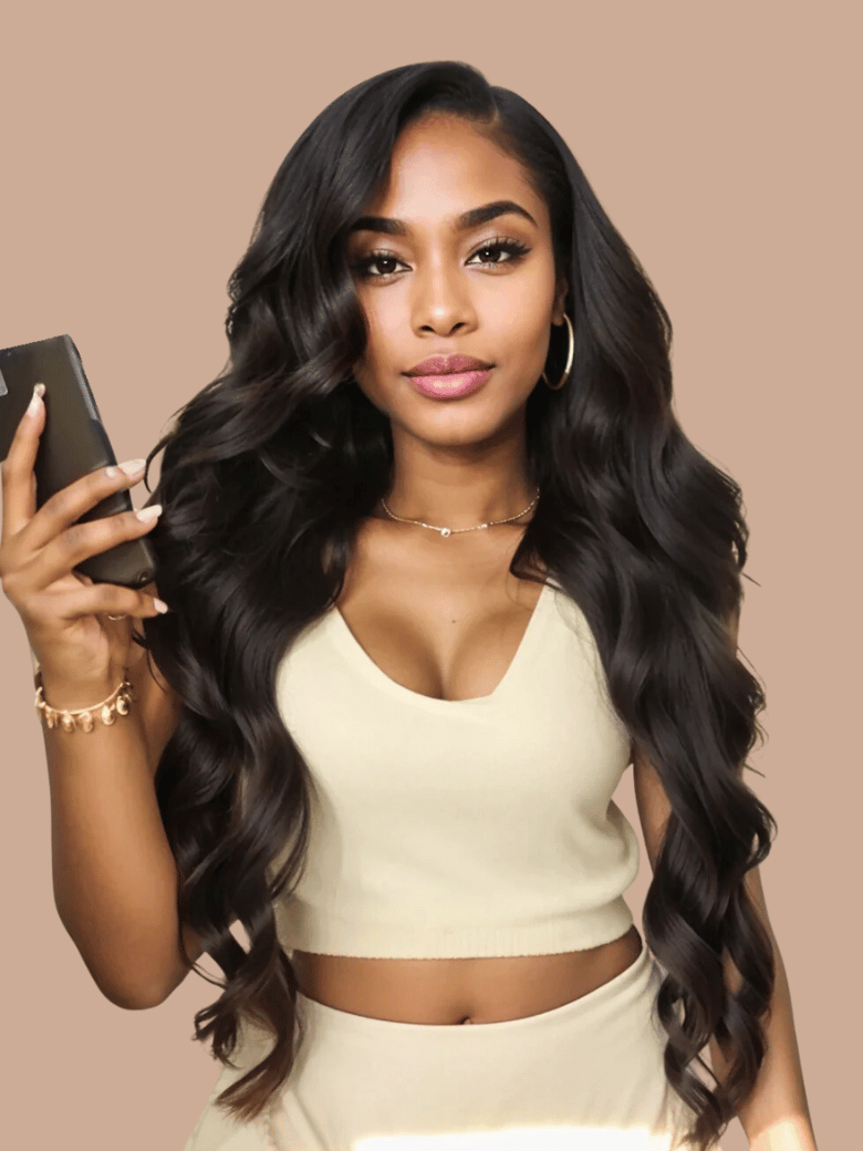 Body Wave 13x6 Lace Frontal with 3 Bundles Human Hair