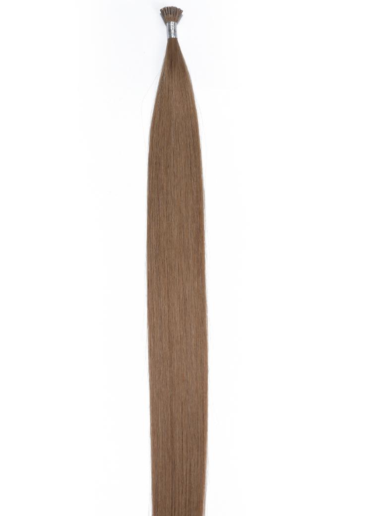 Ash Brown Human Hair I Tip Extension