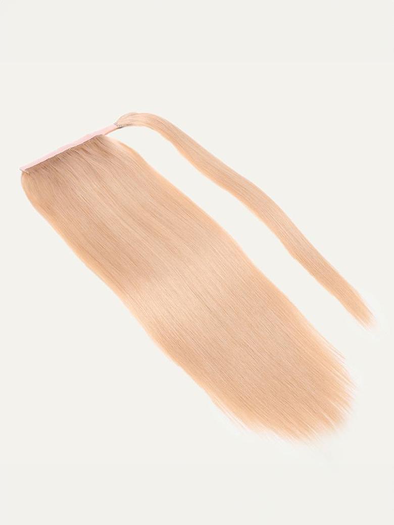Dirty Blonde Straight Clip In Ponytail Extension Human Hair