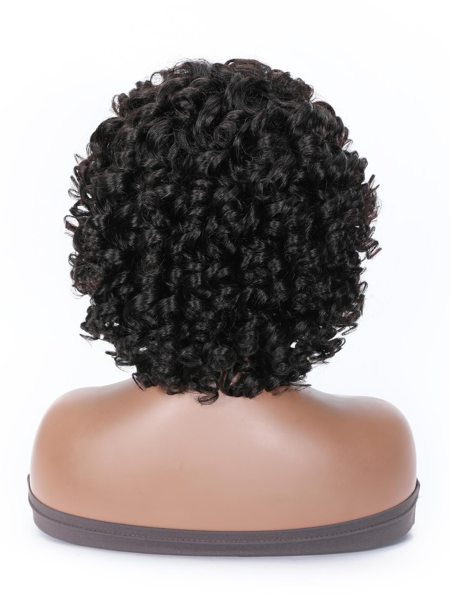Gorgeous Loose Bouncy Curly Glueless Wig Short Bob Style For Women 10 Inch