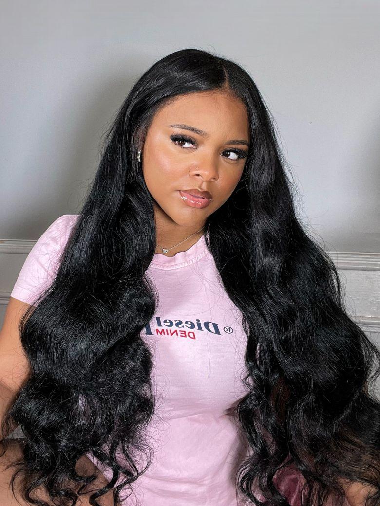 Hair 4pcs Brazilian Virgin Hair Body Wave Hair Bundles With Lace Closure