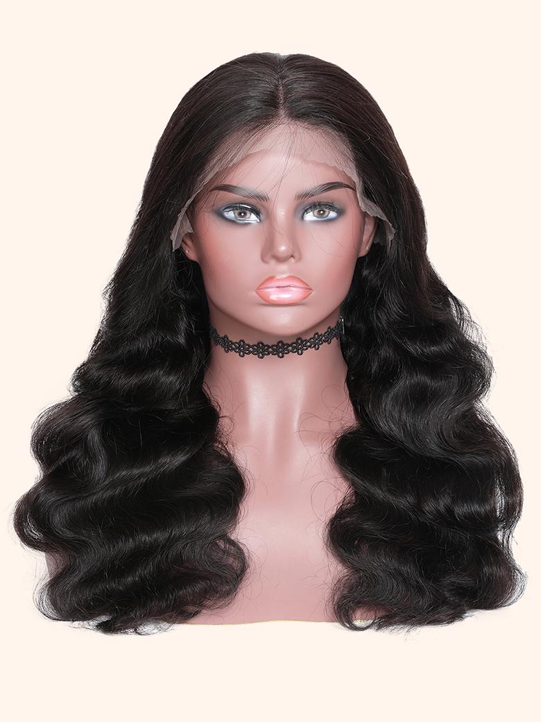200% Density 13x4 Lace Front Wig Body Wave Wigs Pre-plucked Human Hair Wigs with Baby Hair