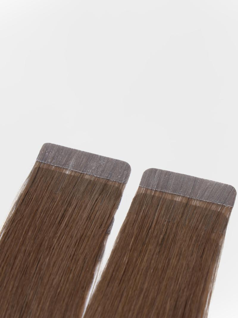 Walnut Brown Human Hair Tape In Extension