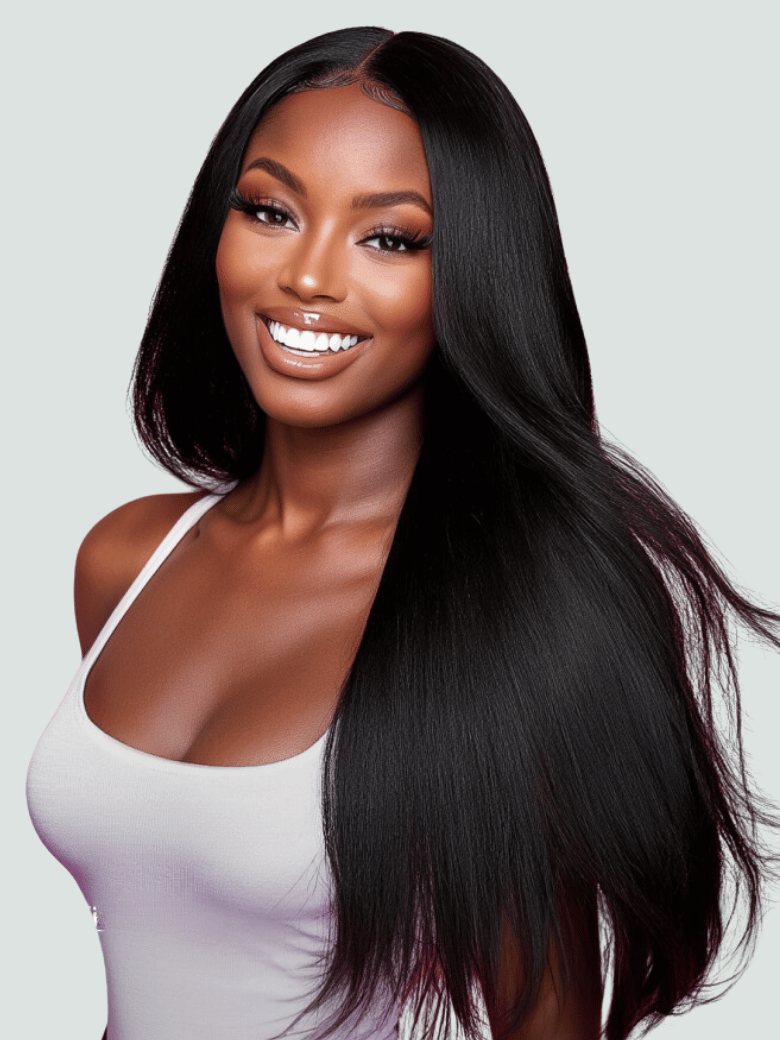 Straight Hair Lace Wig Pre-plucked 150% Density 4x0.75 Lace Part Wig