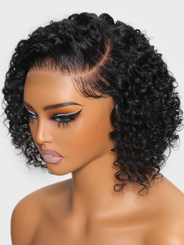 7x5 Bye-bye Knots Lace Wig Short Curly Spring Bob Wig