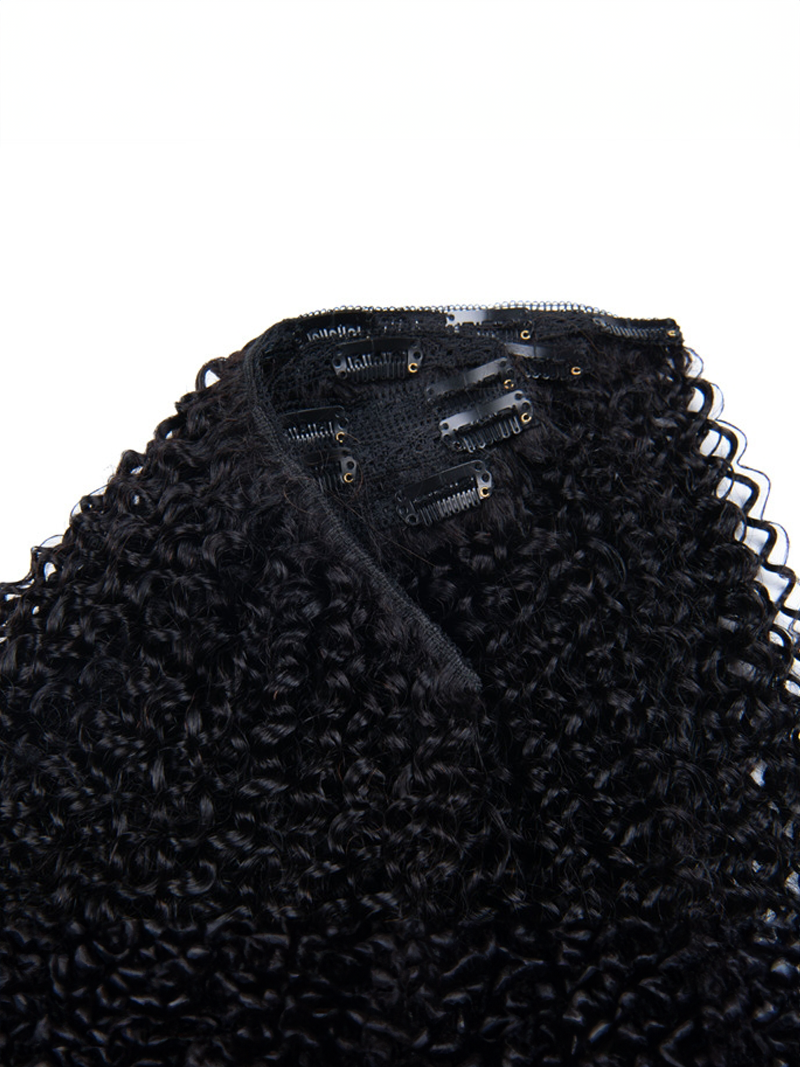 CLASSIC CLIP-INS KINKY CURLY: NATURAL BLACK