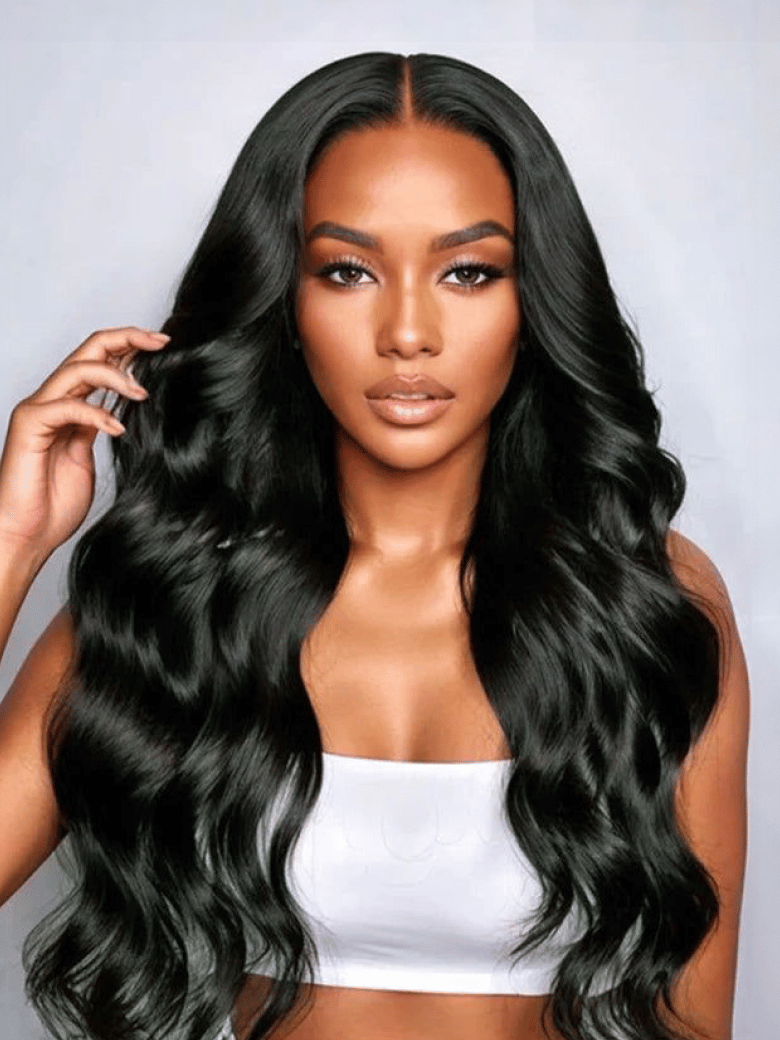 Bye-Bye Knots 7x5 Lace Deep Ash Green Loose Wave Wig