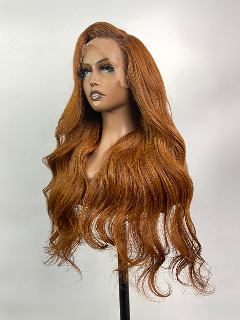 13x4 Lace Front Honey Brown Body Wave Wig