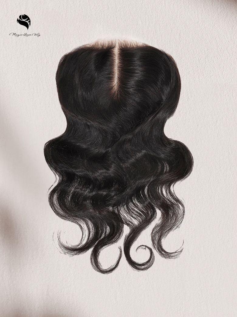 Magic Lace Wig Natural Black Body Wave Replaceable Lace Closure