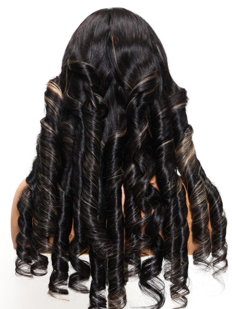 13x4 180% Density Pre-Everything Lace Front Wig Body Wave Wig With Blonde Highlights