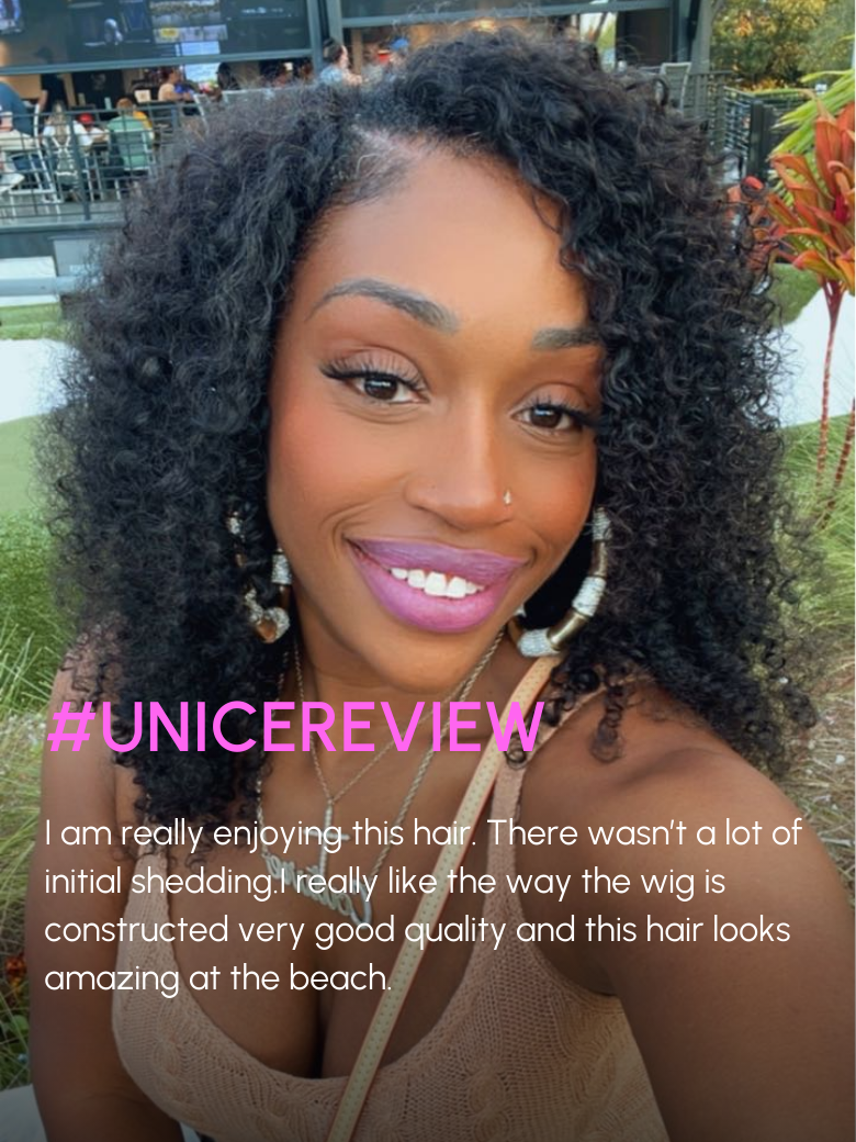 V Part Kinky Curly Wig Beginner Friendly Protective Style Glueless Human Hair Wig