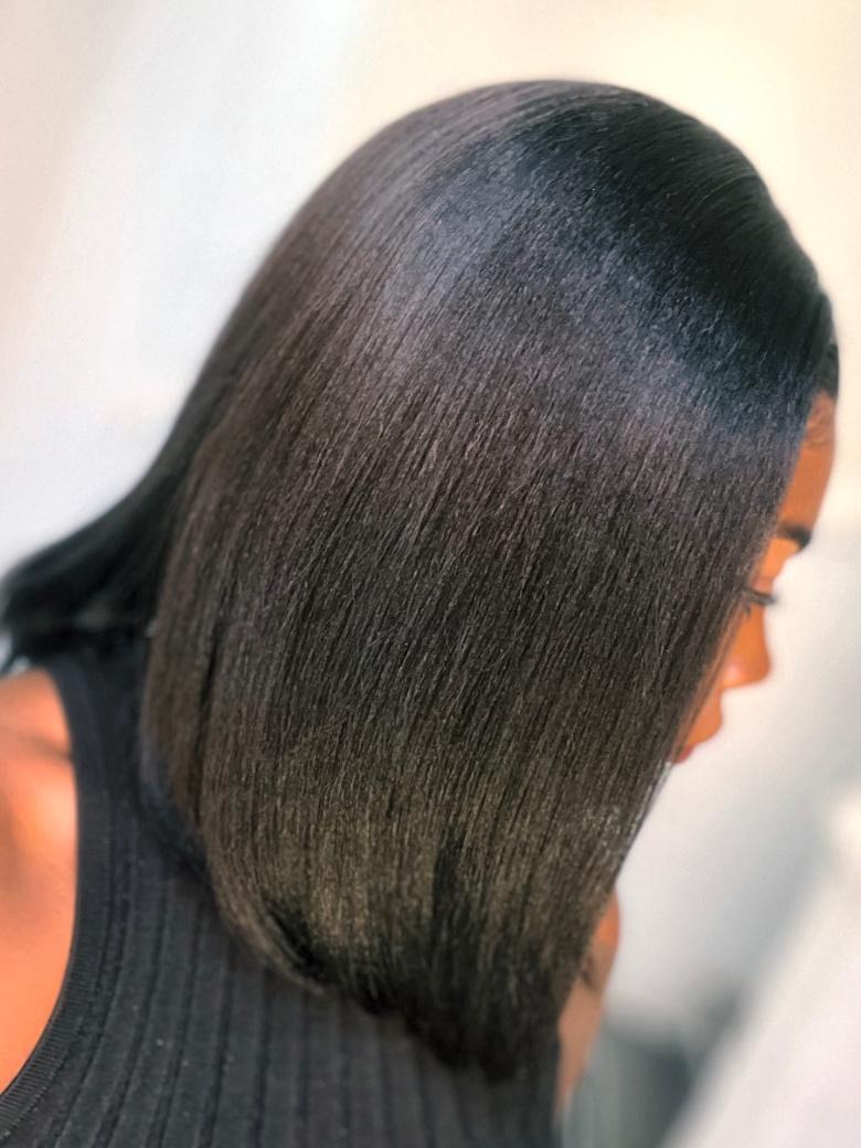 Bye Bye Knots Yaki Bob Wig 7x5 Glueless Lace Black Bleached Knots Wig 180% Density