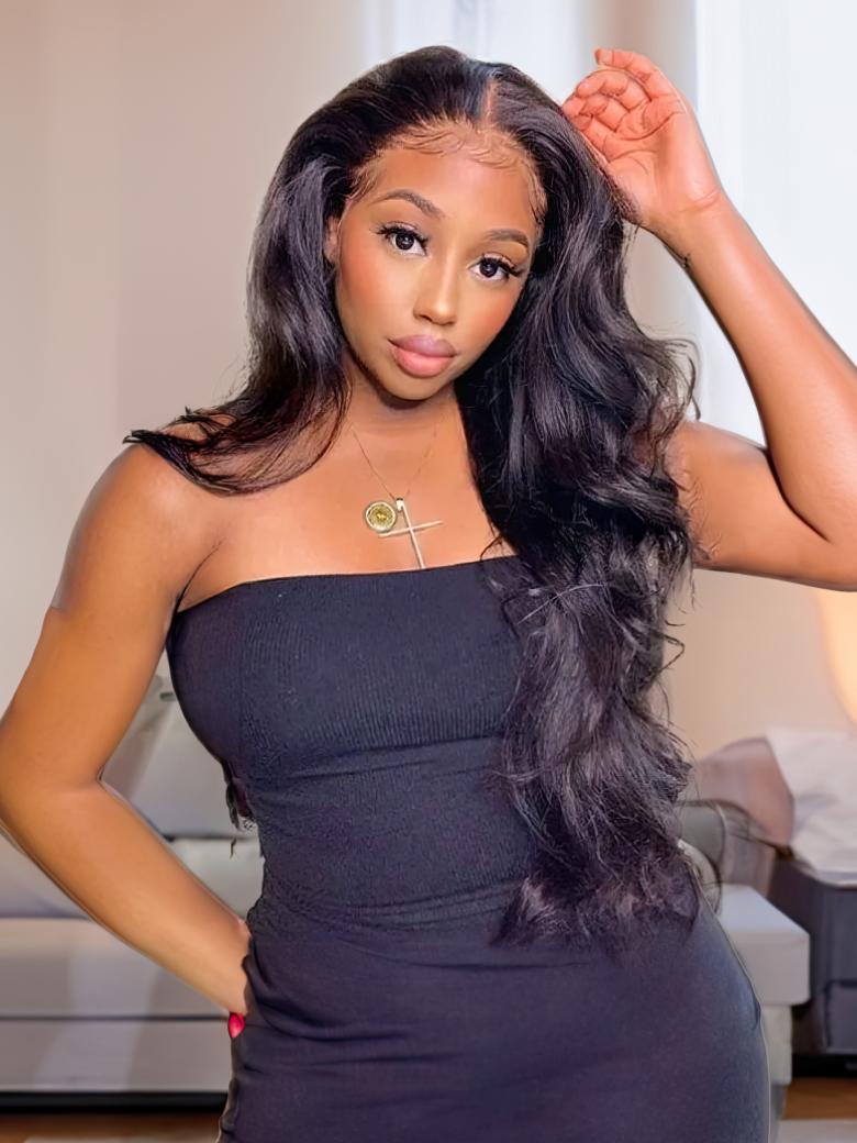 Brand Day Sale 5x5 HD Lace Closure Pre-Plucked Virgin Hair Body Wave Wig Amazing Lace Melted Match All Skins