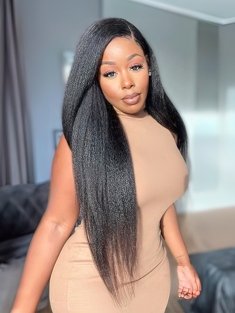 4Pcs Kinky Straight Remy Human Hair Bundles