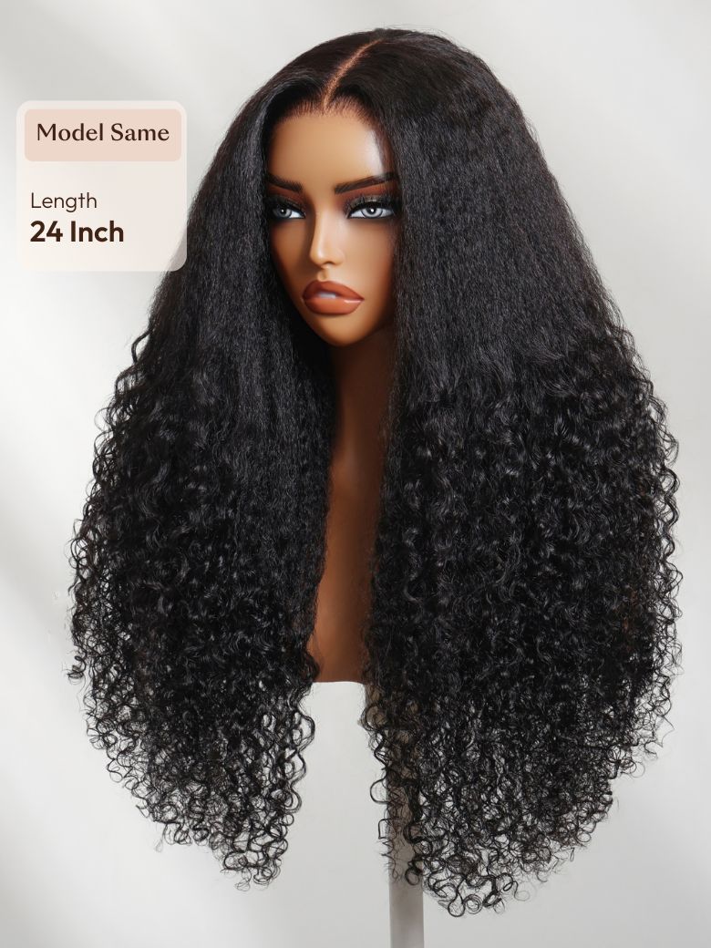 Bye-Bye Knots? 7x5 Lace Body Curls Wig with Feathered Layers & Invisi Drawstring 180% Density