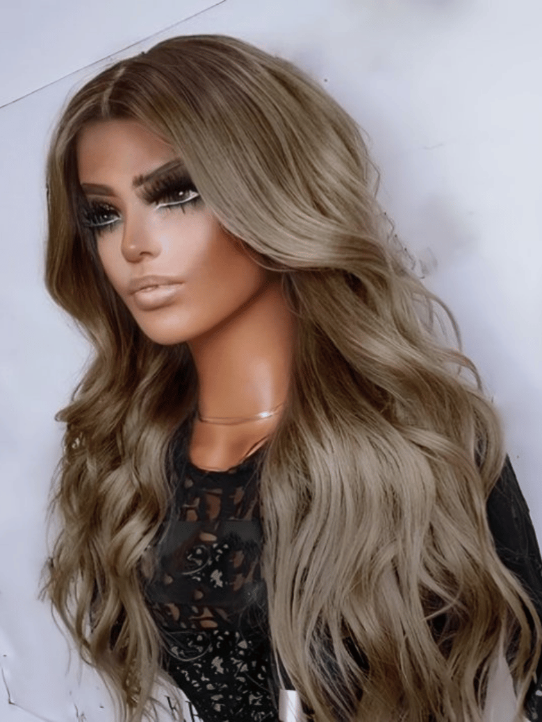 13x4 Pre-Everything Lace Frontal Ash Brown Straight Wig