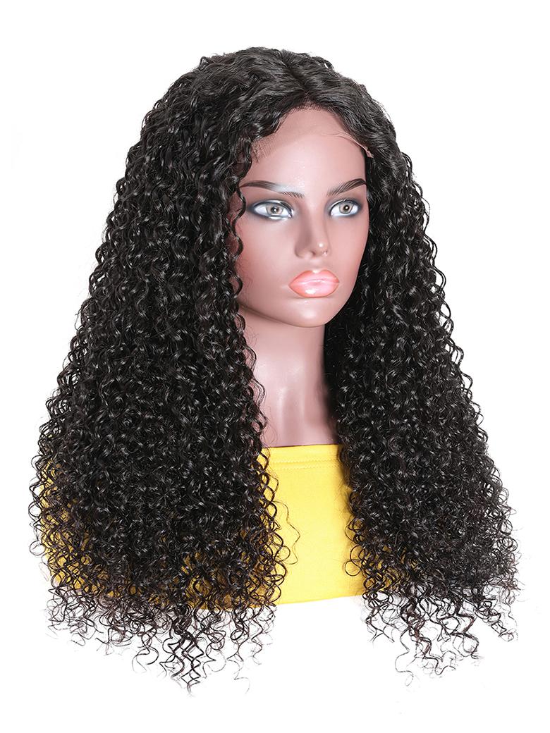 Jerry Curly Wigs Lace Wigs 150% Density Natural Hair Line Glueless Human Hair Wigs