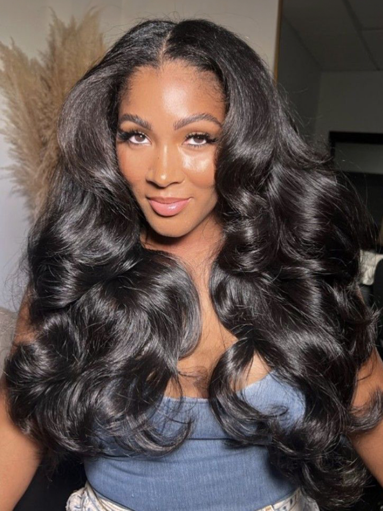 FULL LACE Body Wave Transparent Lace Human Hair Wig Preplucked with Baby Hair