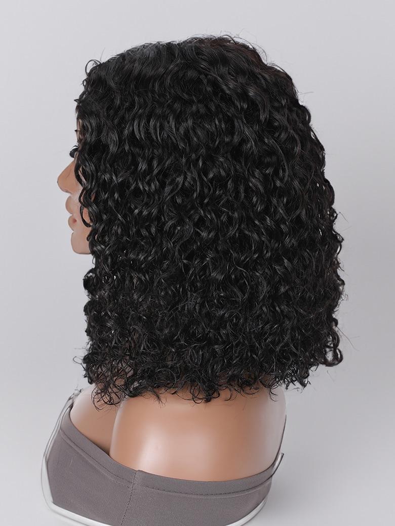 V Part Glueless Water Wave Bob Wig No Leave Out Upgrade U Part Wig