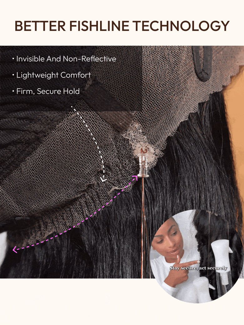 Invisible Strap 360 Lace Body Wave Wig All Head Size Friendly