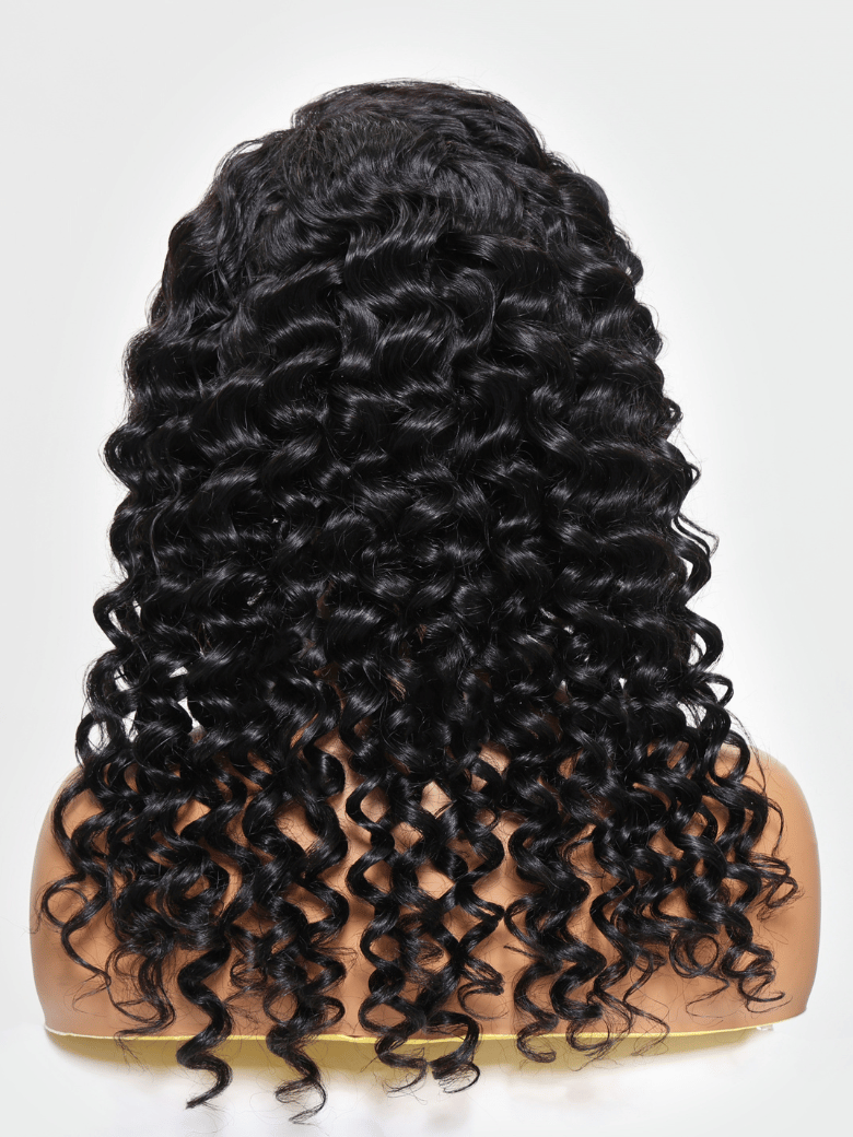 13x4 Lace Frontal Black Wand Curls Pre-Everything Wig