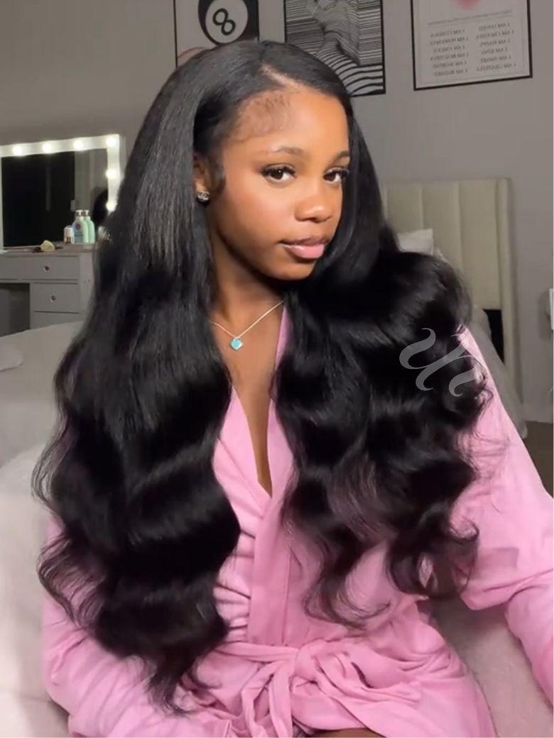 4Pcs Kinky Straight Remy Human Hair Bundles