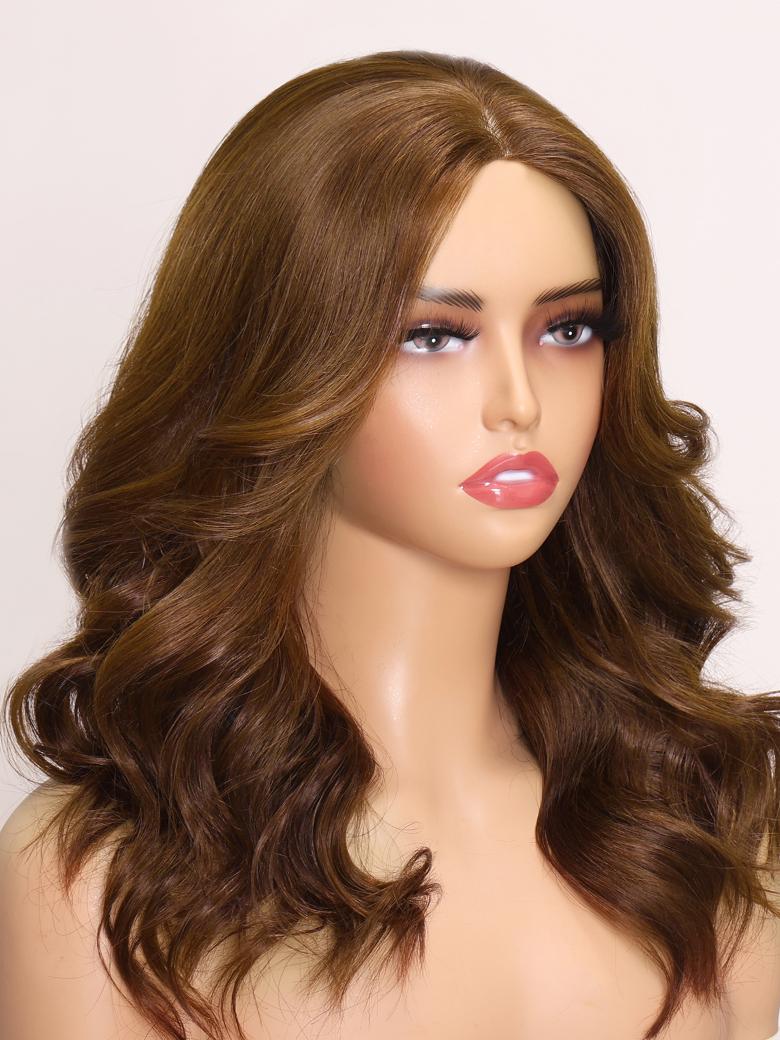 ZOE -18" MONO LOOSE WAVE HUMAN HAIR WIG