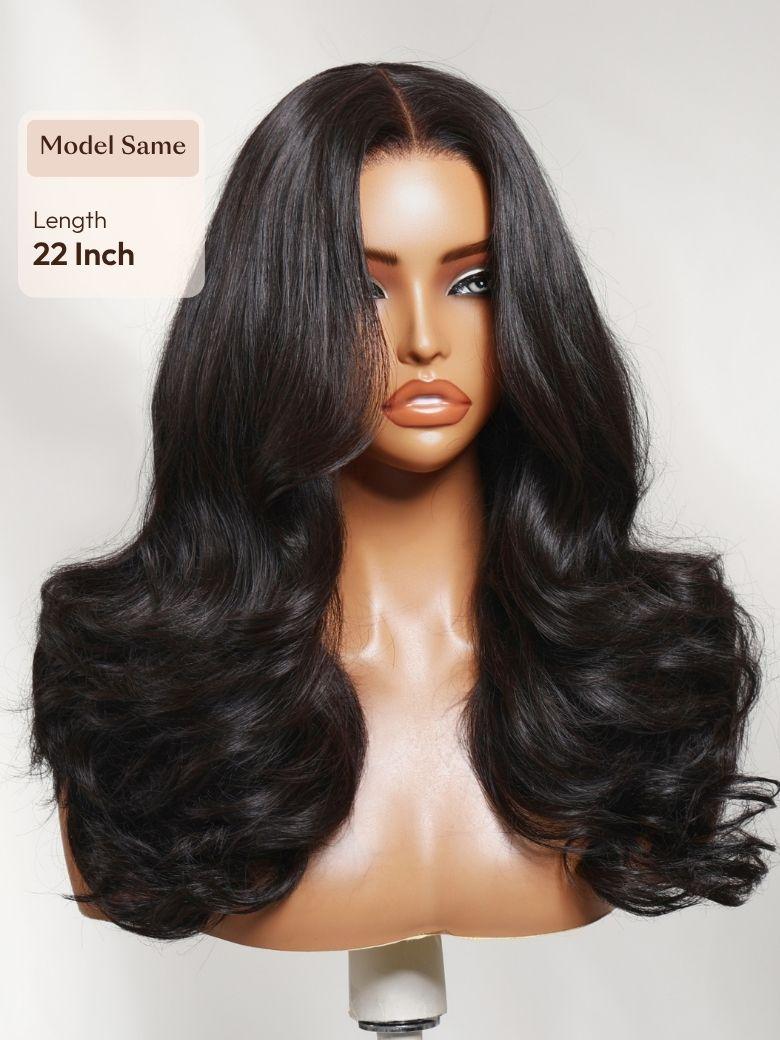 7x5 Bye Bye Slip? Lace Natural Black Afro Kinky Curly with Finger Coil Ends