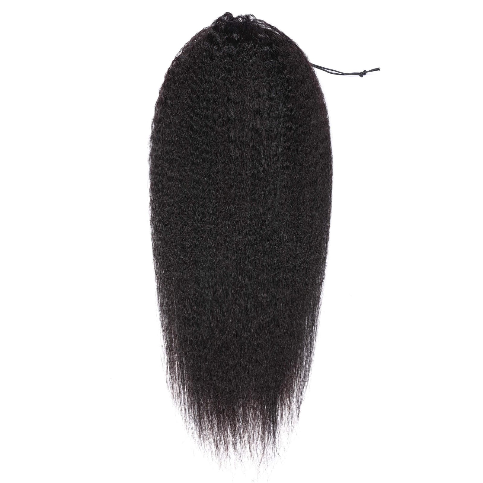 Drawstring Hair Ponytails 100% Human Hair Brazilian Kinky Straight Ponytail 10-24" Brazilian Ponytail