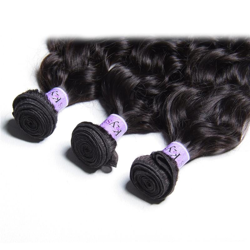 Malaysian 3Pcs Natural Wave Hair With Lace Closure Kysiss Series